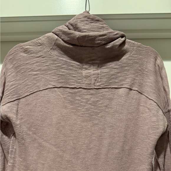 Cozy Cowl Neck Tunic Sweater Lavender Purple Size M Soft Knit Longline - Picture 7 of 14